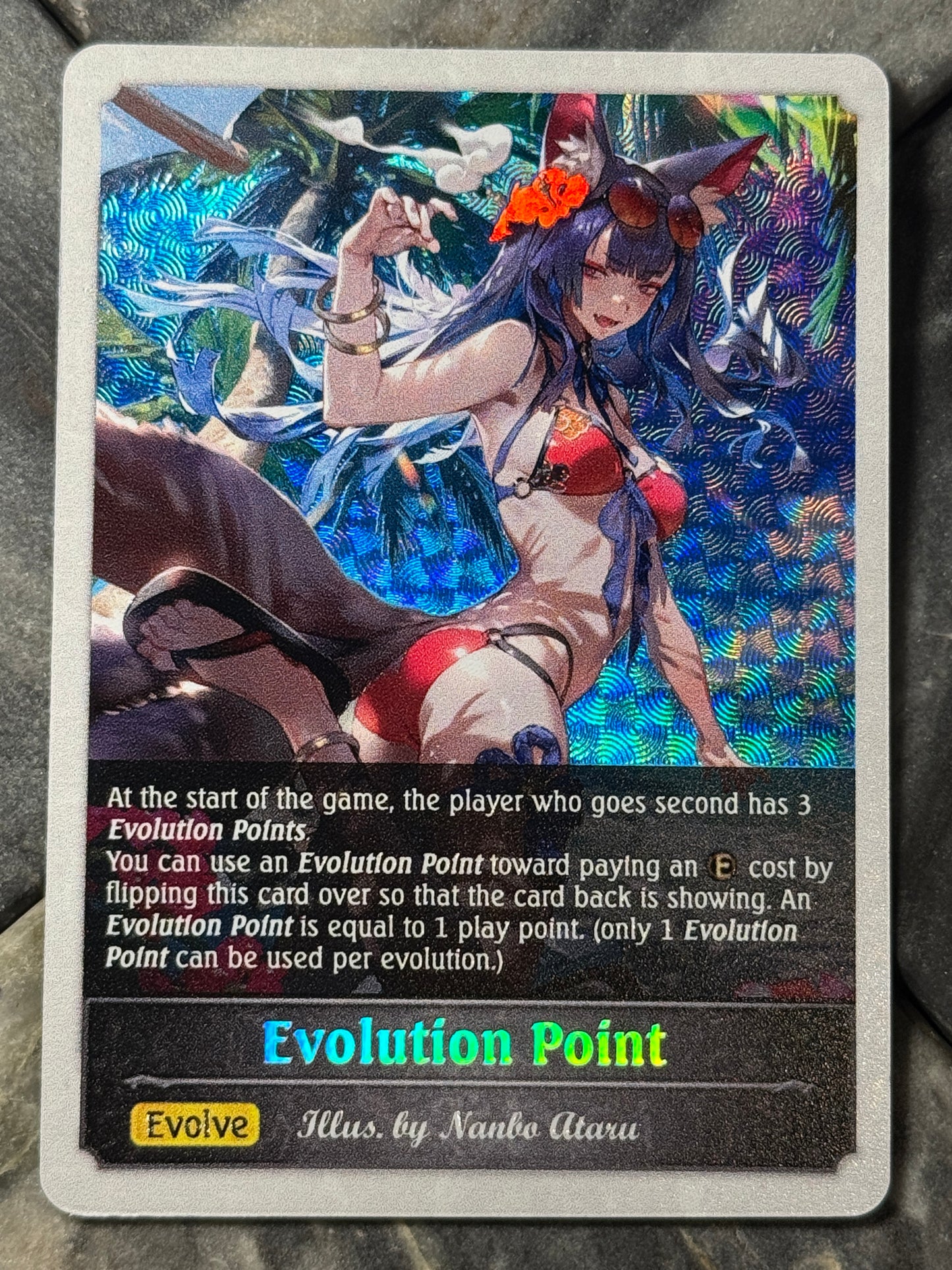 Shadowverse : Full Art Textured Holographic Summer Ginsetsu Evo Point Token