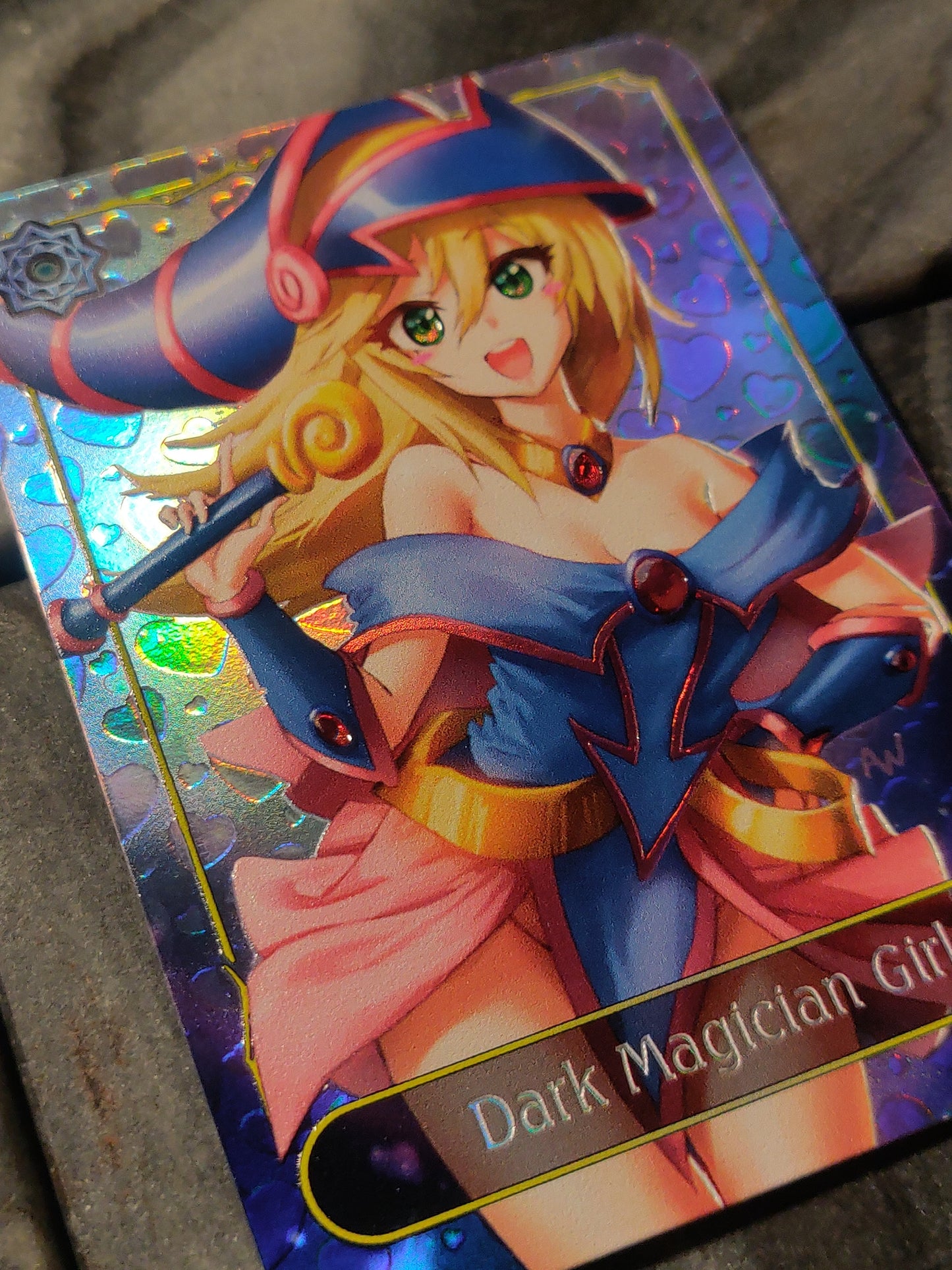 Shadowverse Full Art Textured Holographic Runecraft Dark Magician Girl Leader Card