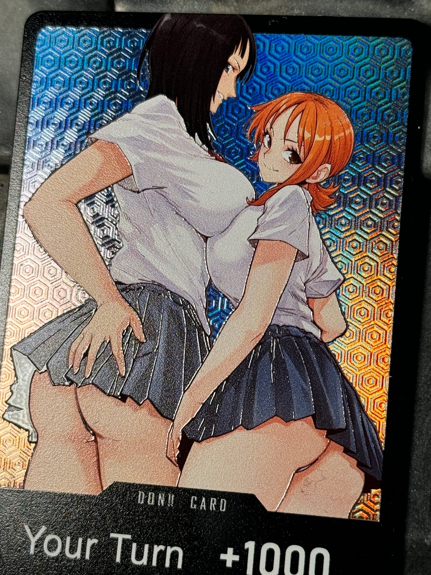 Textured Holographic Nami and Nico Robin DON!! of culture