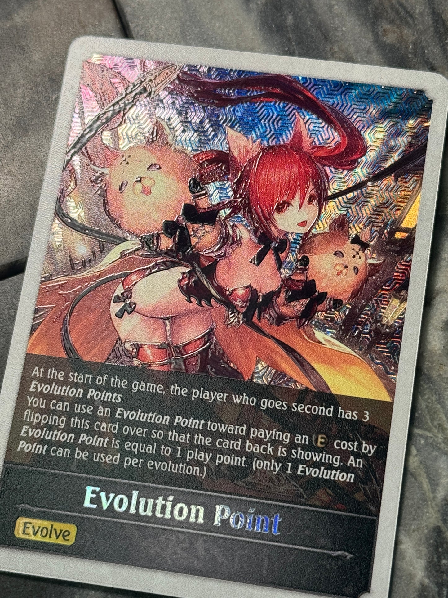 Shadowverse : Full Art Textured Holographic Cerberus Evo Point Token