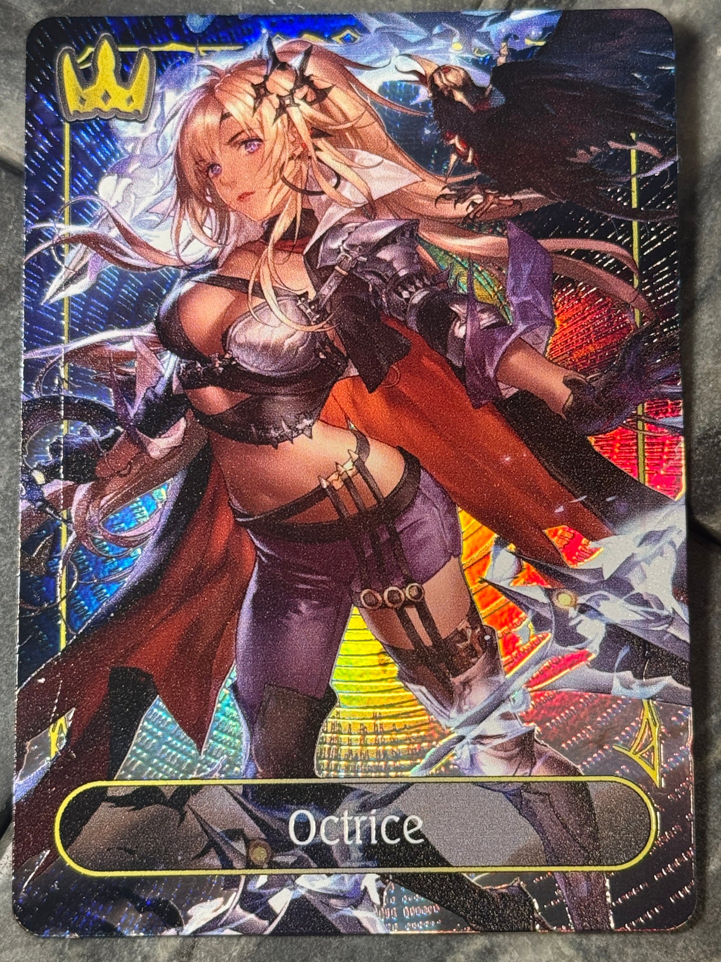 Shadowverse Full Art Textured Holographic Swordcraft Octrice Leader Card