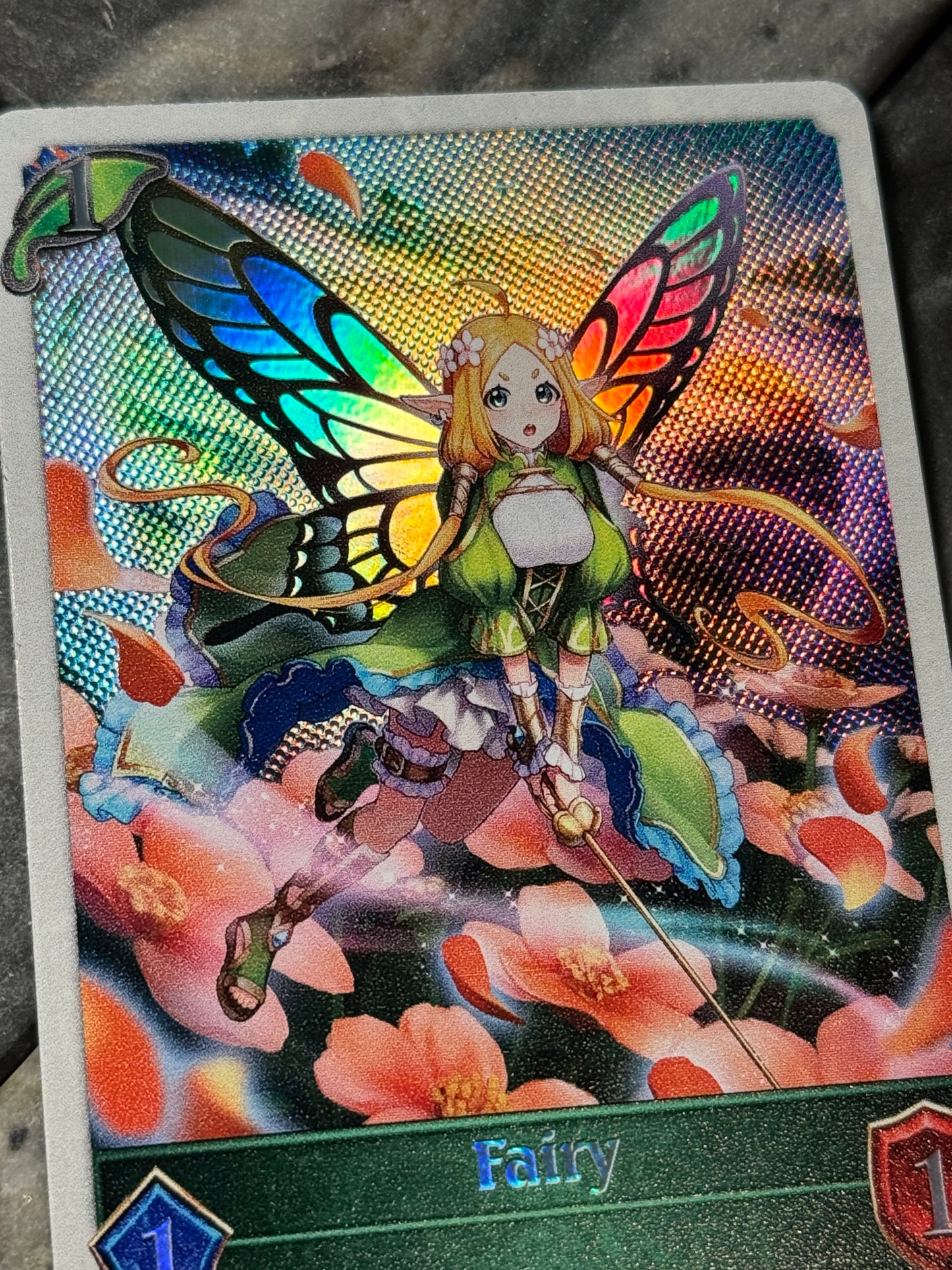 Shadowverse : Full Art Textured Holographic Fairy Token