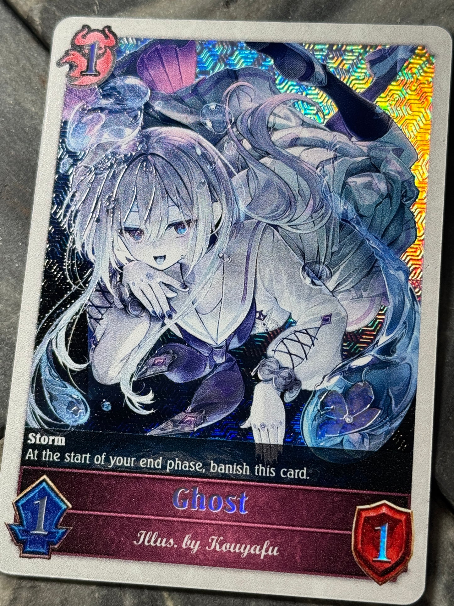 Shadowverse : Full Art Textured Holographic Ghost Token
