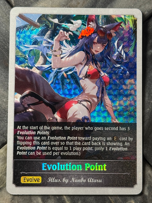 Shadowverse : Full Art Textured Holographic Summer Ginsetsu Evo Point Token