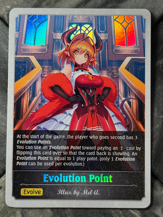 Shadowverse : Full Art Textured Holographic Anneroze Evo Point Token
