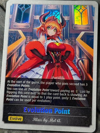 Shadowverse : Full Art Textured Holographic Anneroze Evo Point Token