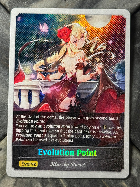 Shadowverse : Full Art Textured Holographic Ballroom Assassin Evo Point Token