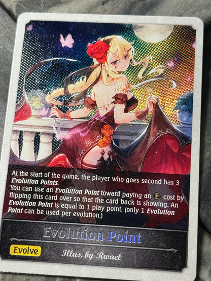 Shadowverse : Full Art Textured Holographic Ballroom Assassin Evo Point Token