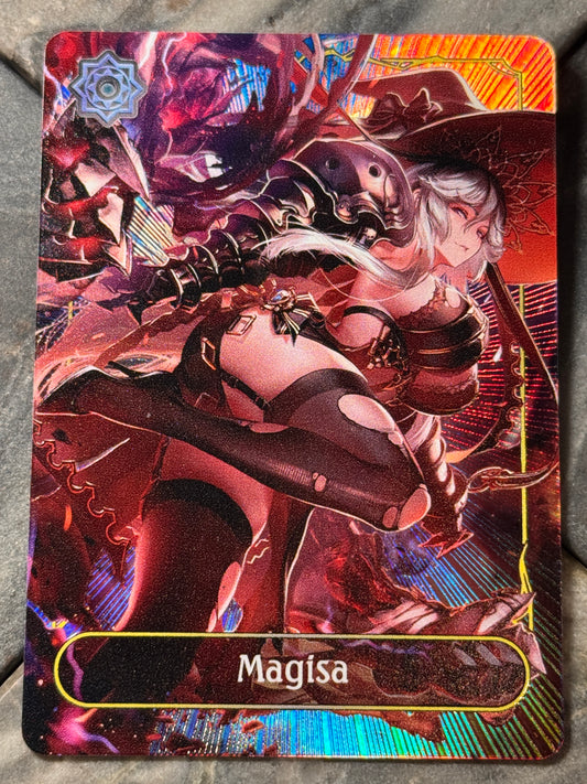 Shadowverse Full Art Textured Holographic Runecraft Magisa Leader Card