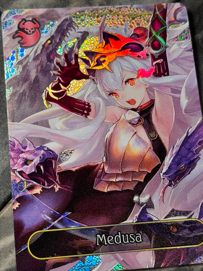 Shadowverse Full Art Textured Holographic Abysscraft Medusa Leader Card