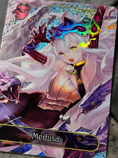 Shadowverse Full Art Textured Holographic Abysscraft Medusa Leader Card