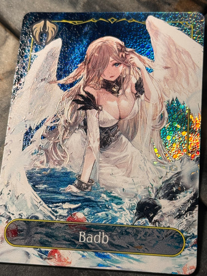 Shadowverse Full Art Textured Holographic Havencraft Badb Leader Card