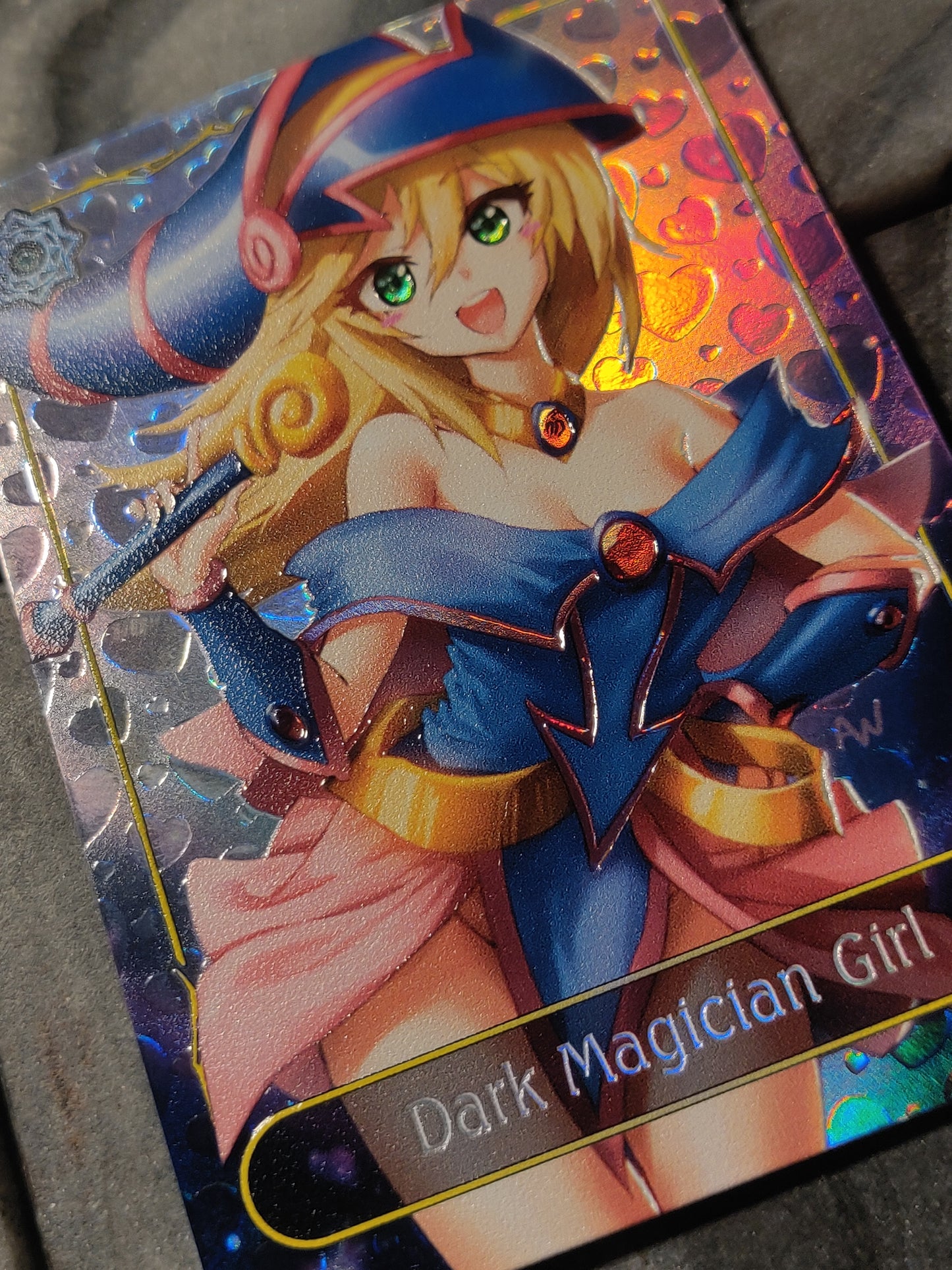 Shadowverse Full Art Textured Holographic Runecraft Dark Magician Girl Leader Card