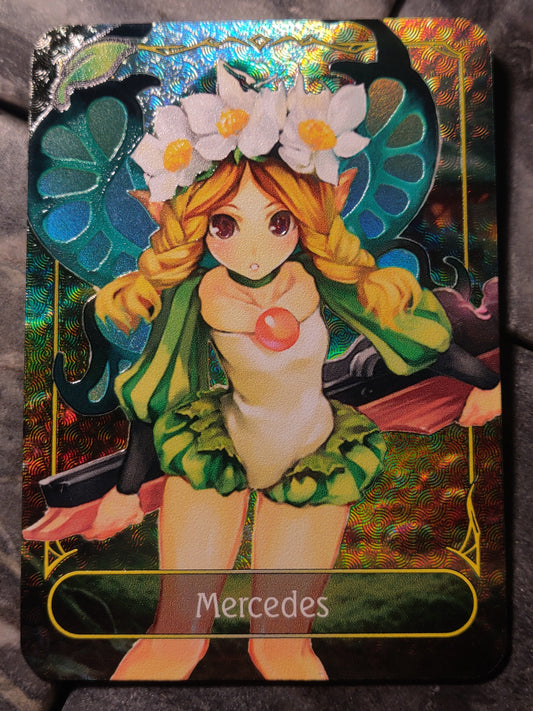 Shadowverse Full Art Textured Holographic Forestcraft Odin Sphere Mercedes Leader Card