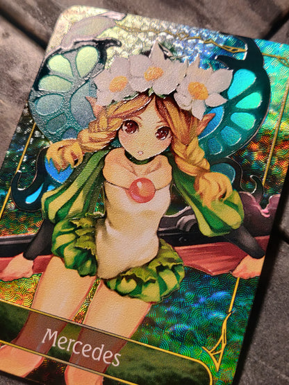 Shadowverse Full Art Textured Holographic Forestcraft Odin Sphere Mercedes Leader Card