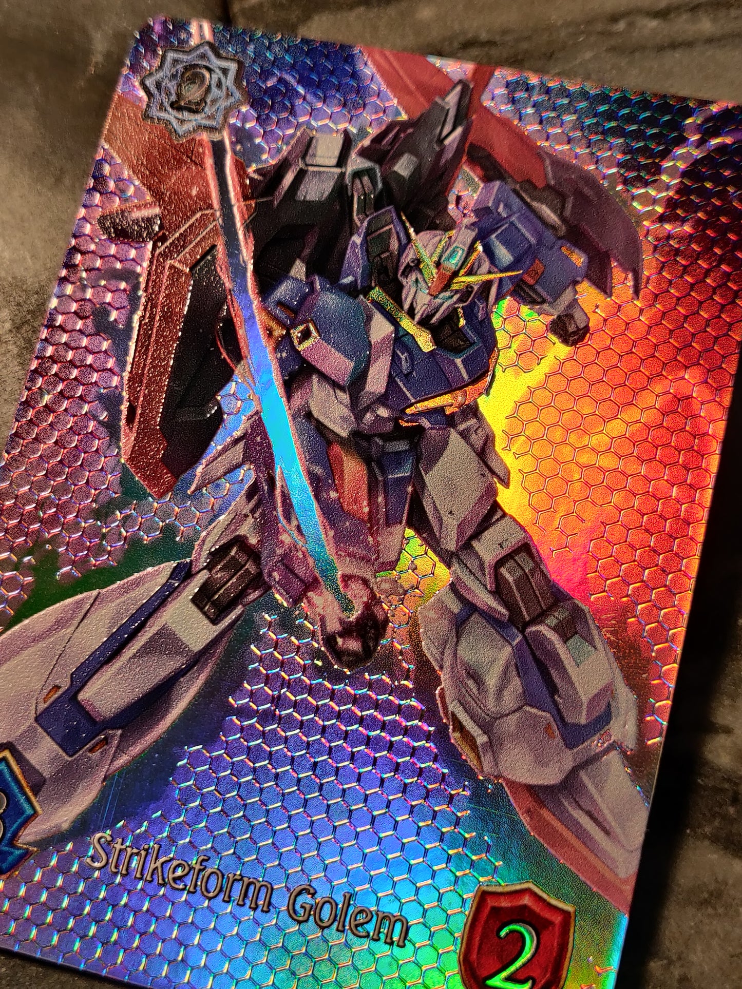 Shadowverse : Full Art Textured Holographic Gundam Strikeform Golemn Token