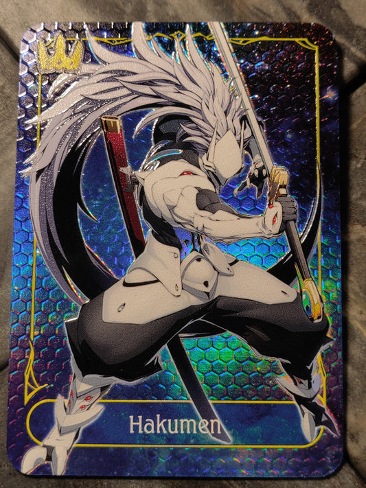 Shadowverse Full Art Textured Holographic Swordcraft Blazblue Hakumen Leader Card