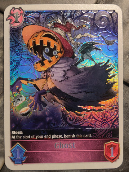 Shadowverse : Full Art Textured Holographic Ghostrick Lantern Ghost Token