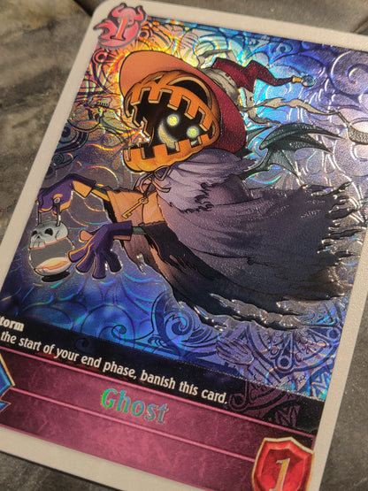 Shadowverse : Full Art Textured Holographic Ghostrick Lantern Ghost Token