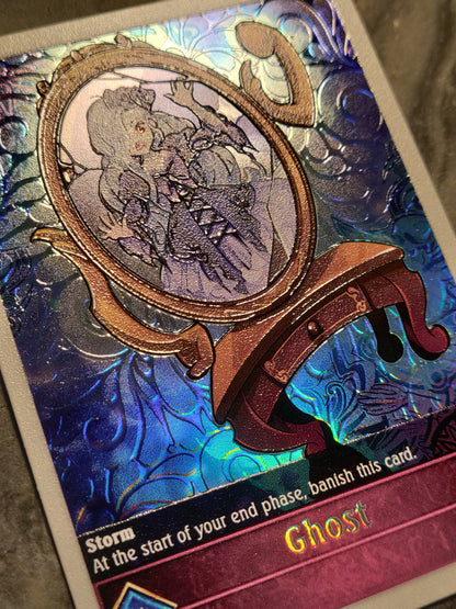 Shadowverse : Full Art Textured Holographic Ghostrick Mary Ghost Token