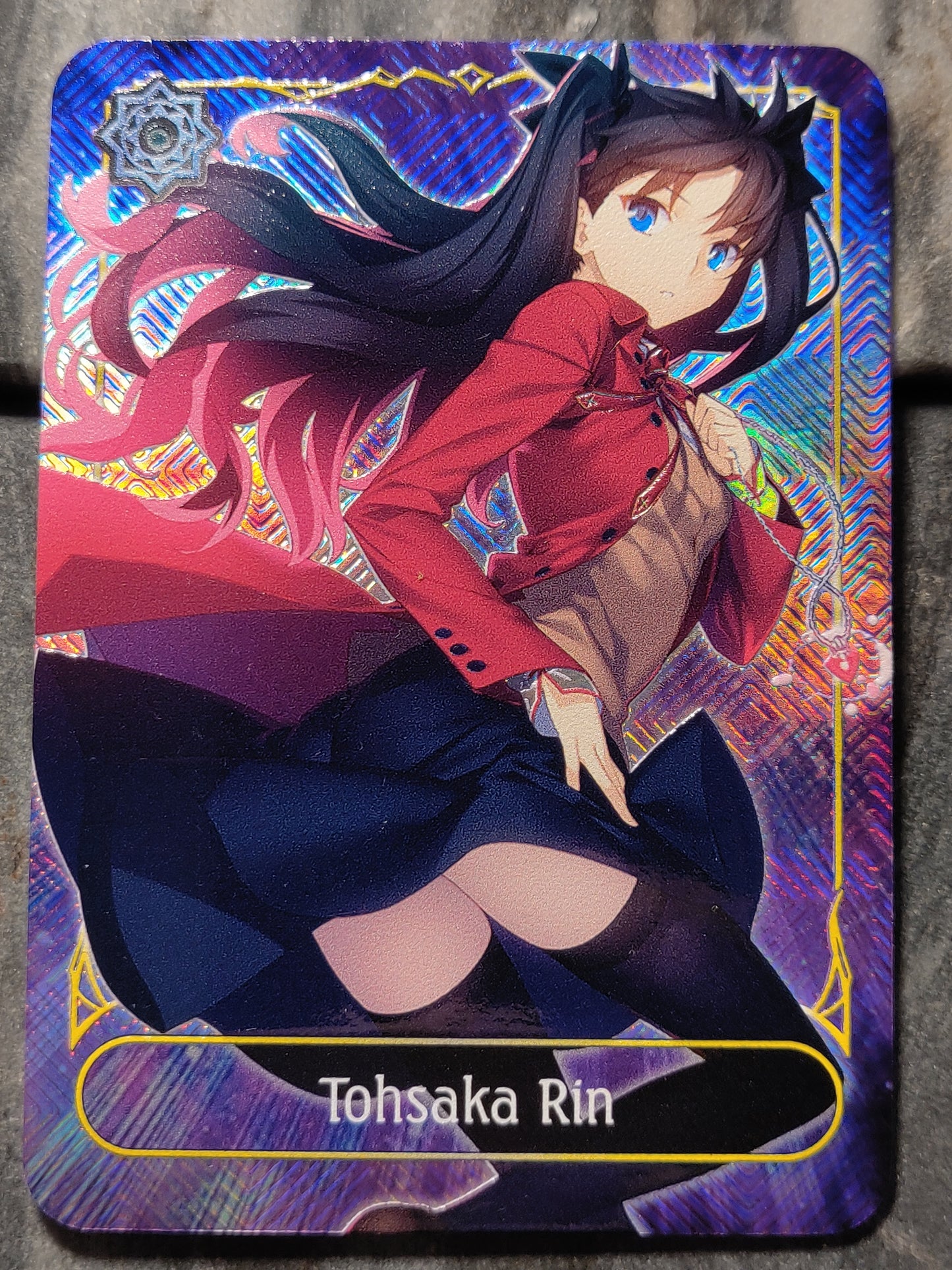 Shadowverse Full Art Textured Holographic Runecraft Fate Tohsaka Rin Leader Card