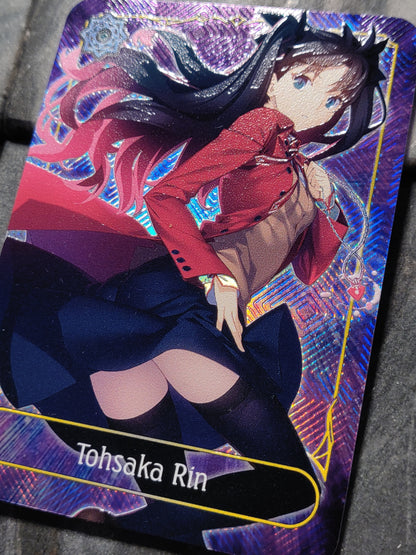 Shadowverse Full Art Textured Holographic Runecraft Fate Tohsaka Rin Leader Card