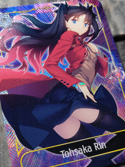 Shadowverse Full Art Textured Holographic Runecraft Fate Tohsaka Rin Leader Card