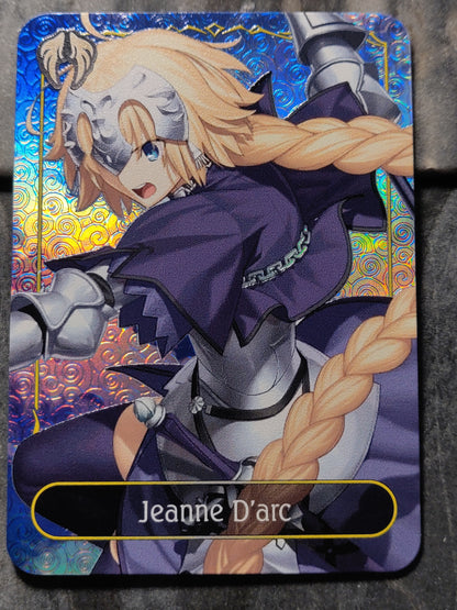 Shadowverse Full Art Textured DOUBLE SIDED Holographic Havencraft Jeanne D'arc Leader Card