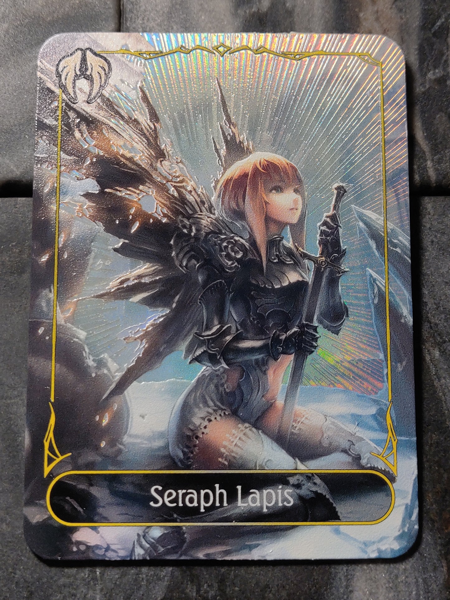 Shadowverse Full Art Textured Holographic Havencraft Seraph Lapis Leader Card