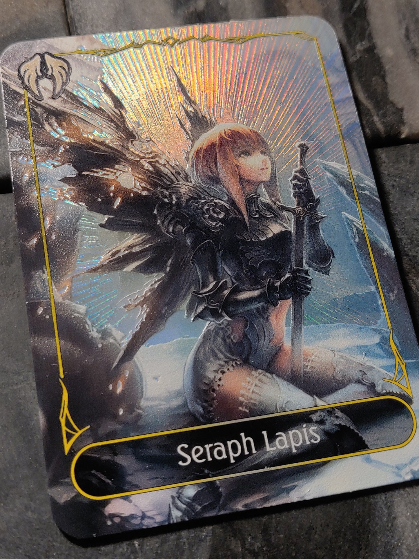 Shadowverse Full Art Textured Holographic Havencraft Seraph Lapis Leader Card