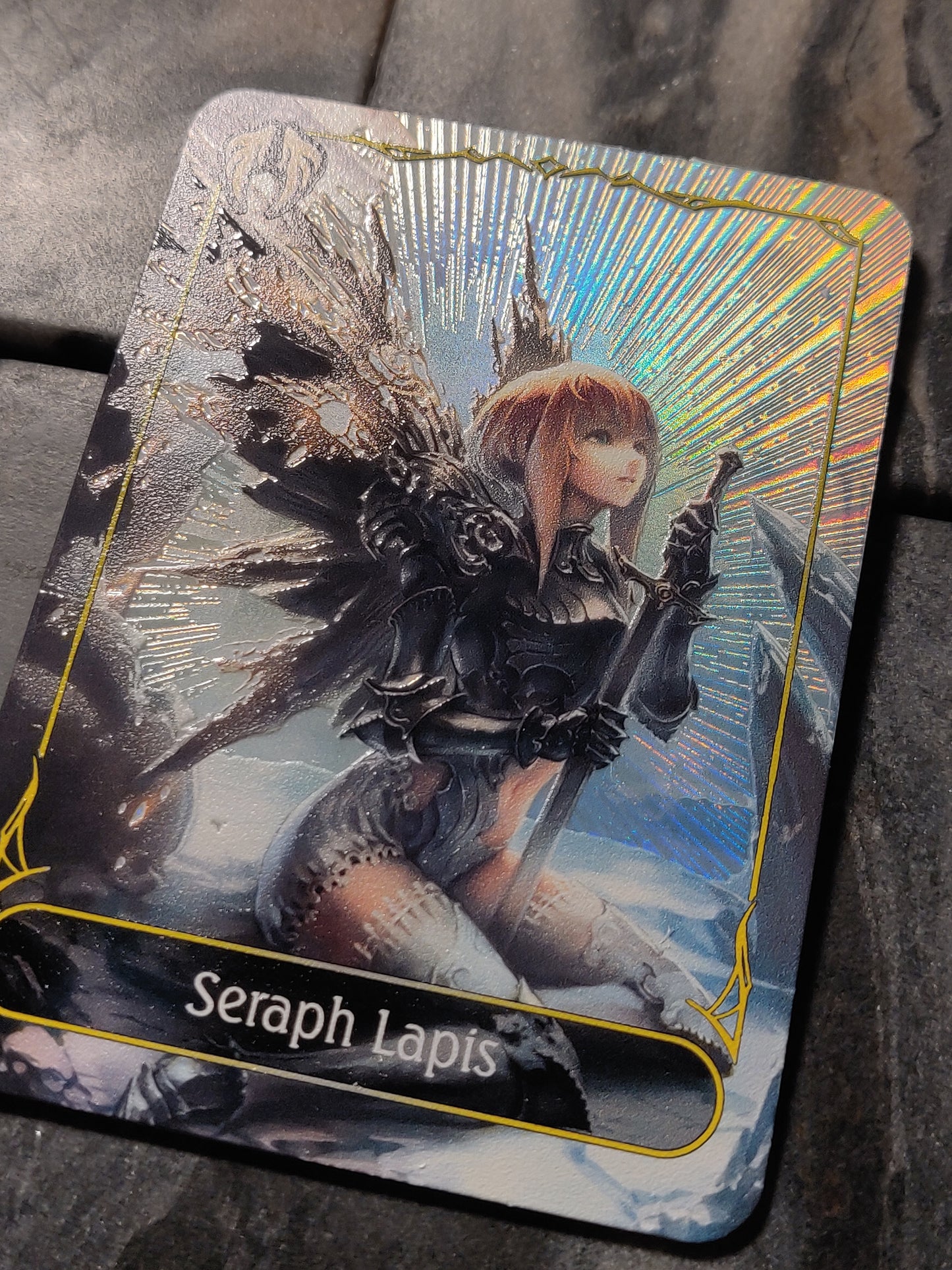 Shadowverse Full Art Textured Holographic Havencraft Seraph Lapis Leader Card