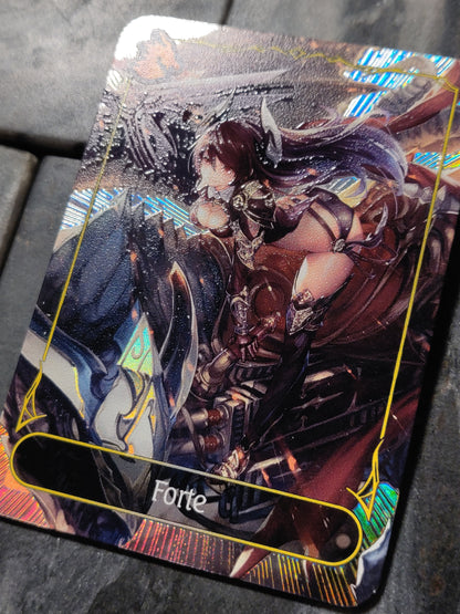 Shadowverse Full Art Textured Holographic Dragoncraft Forte Leader Card