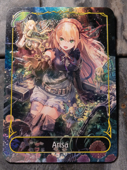 Shadowverse Full Art Textured Holographic Forestcraft Arisa Leader Card