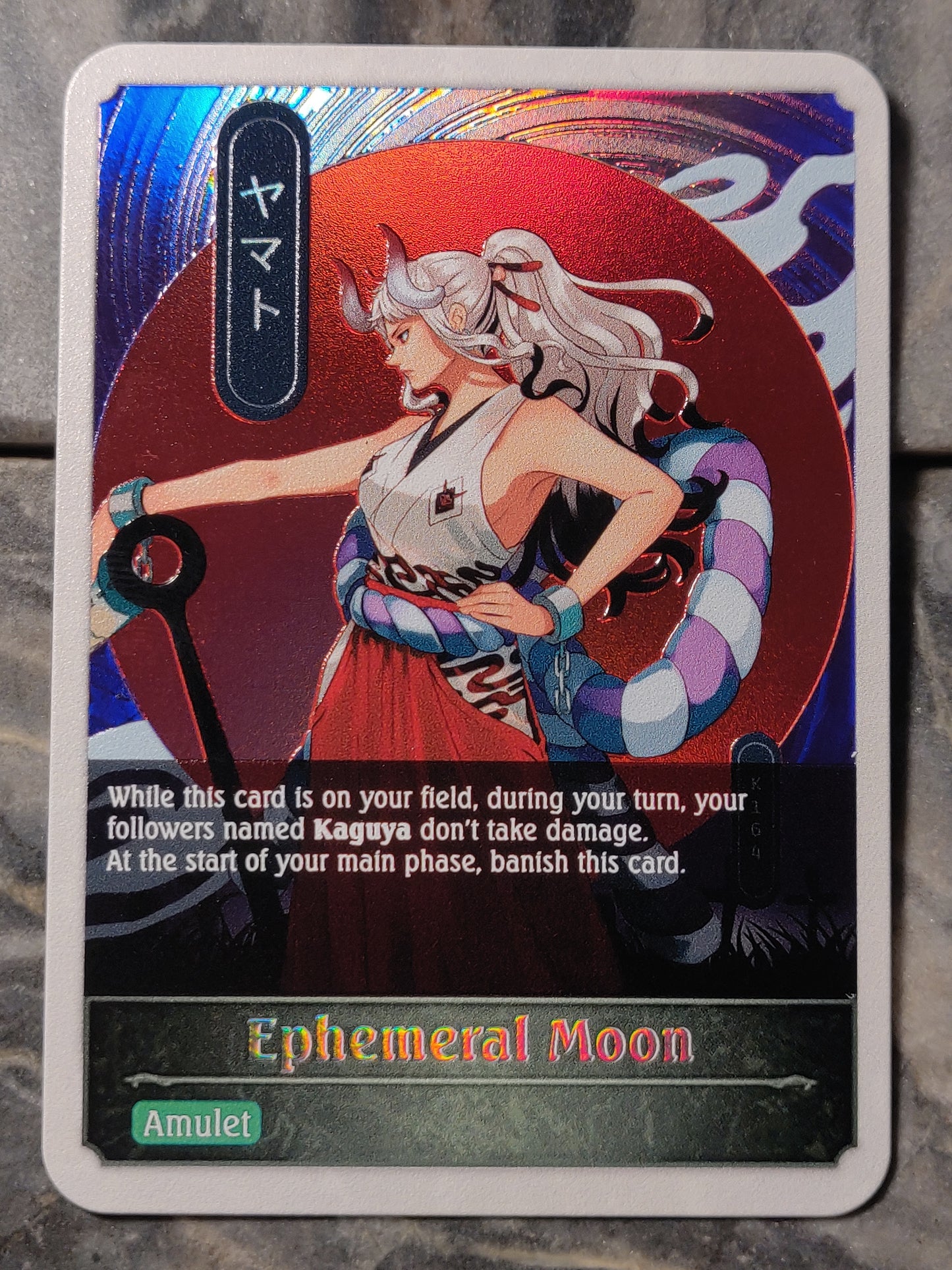 Shadowverse : Full Art Textured Holographic Yamato Ephemeral Moon Token