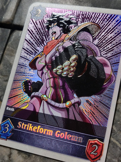 Shadowverse : Full Art Textured Holographic Jojo's Star Platinum Strikeform Golemn Token