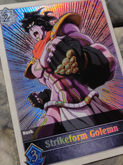 Shadowverse : Full Art Textured Holographic Jojo's Star Platinum Strikeform Golemn Token