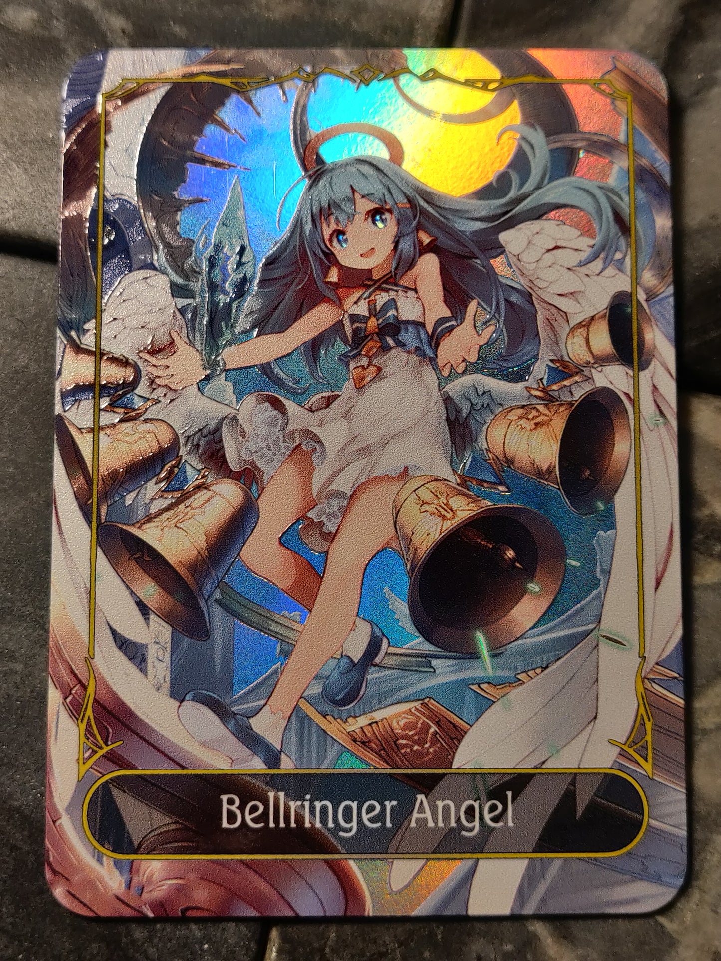 Shadowverse Full Art Textured Holographic No Class Bellringer Angel Leader Card