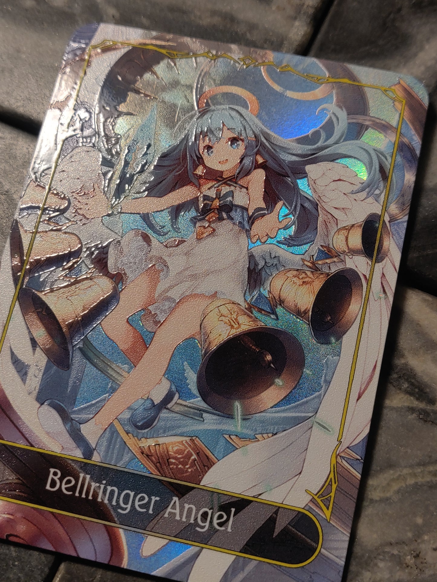 Shadowverse Full Art Textured Holographic No Class Bellringer Angel Leader Card