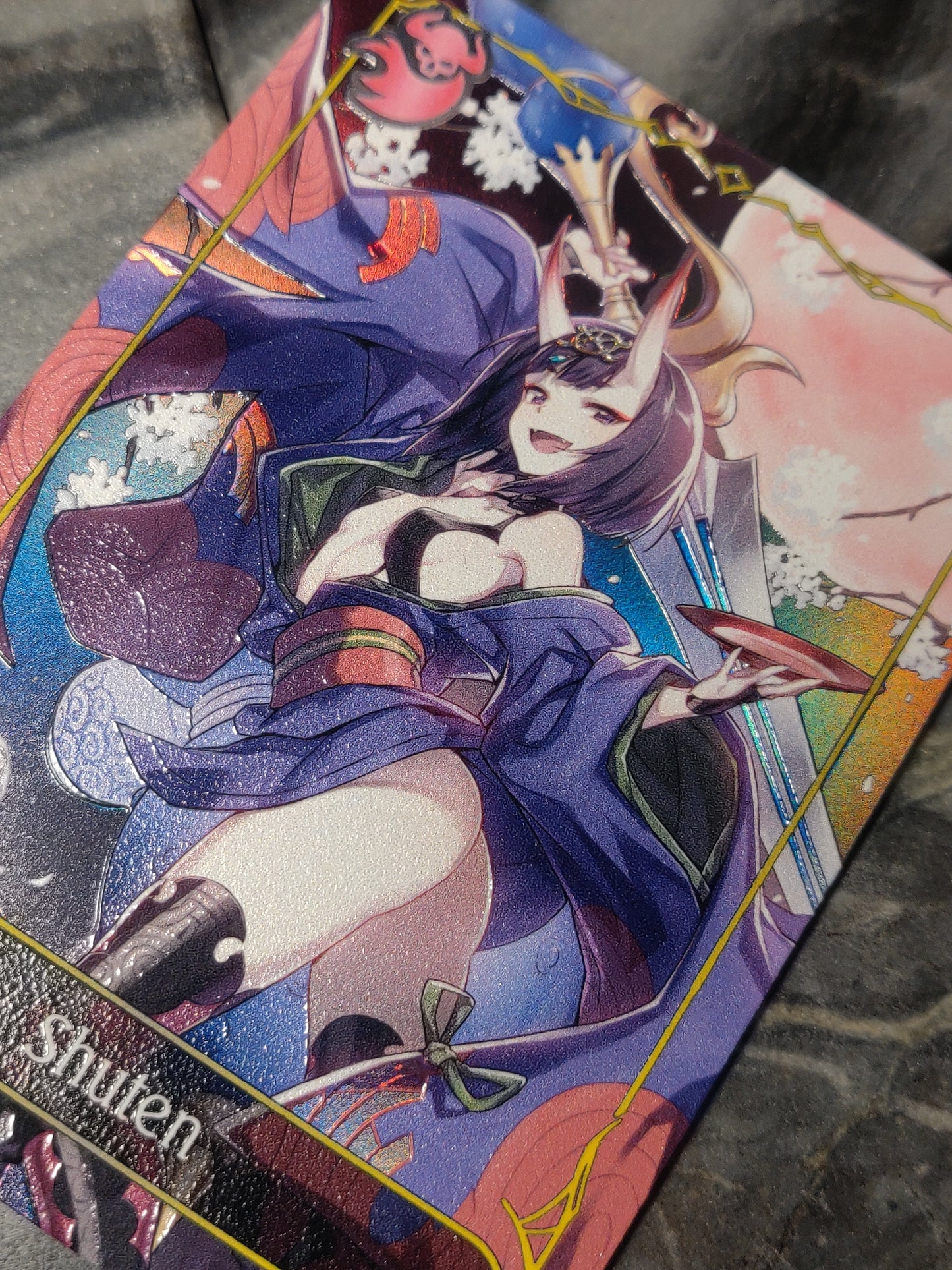 Shadowverse Full Art Textured Holographic Abysscraft Shuten Leader Card