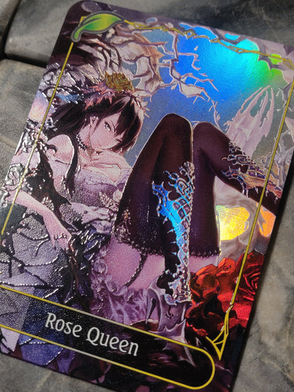 Shadowverse Full Art Textured Holographic Forestcraft Rose Queen Leader Card