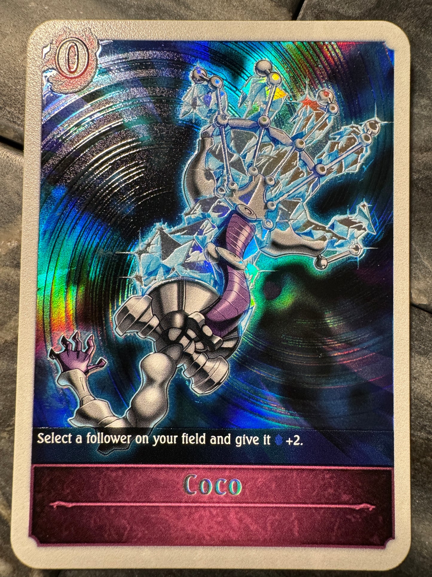 Shadowverse : Full Art Textured Holographic Abysscraft Coco Ice Hand Token