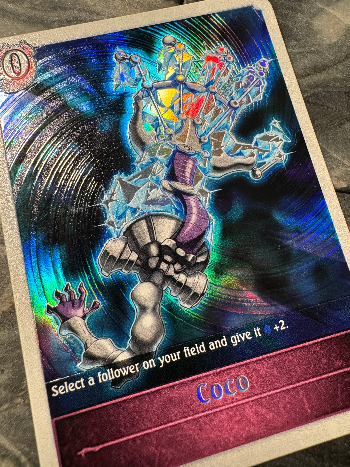 Shadowverse : Full Art Textured Holographic Abysscraft Coco Ice Hand Token