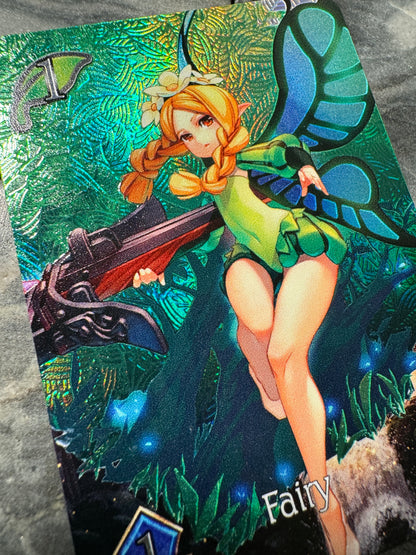 Shadowverse : Full Art Textured Holographic Odin Sphere Mercedes Fairy Token