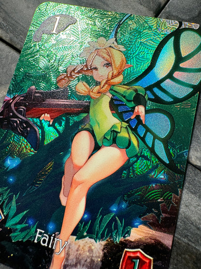 Shadowverse : Full Art Textured Holographic Odin Sphere Mercedes Fairy Token