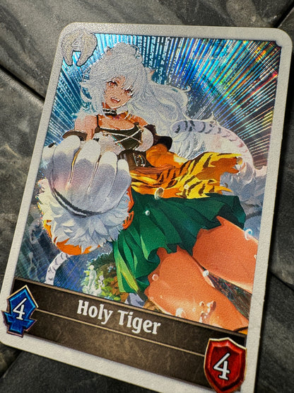 Shadowverse : Full Art Textured Holographic Havencraft Holy Tiger Token