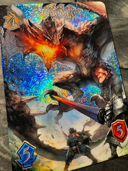 Shadowverse : Full Art Textured Holographic Rathalos Dragon Token Token