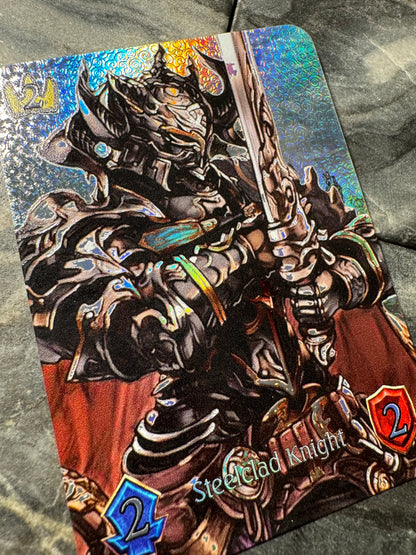 Shadowverse : Full Art Textured Holographic Granblue Steelclad Knight Token