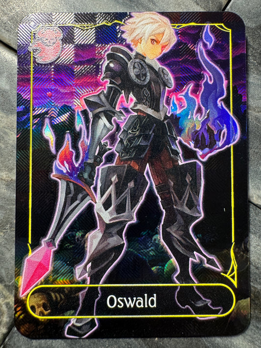 Shadowverse Full Art Textured Holographic Abysscraft Odin Sphere Oswald Leader Card