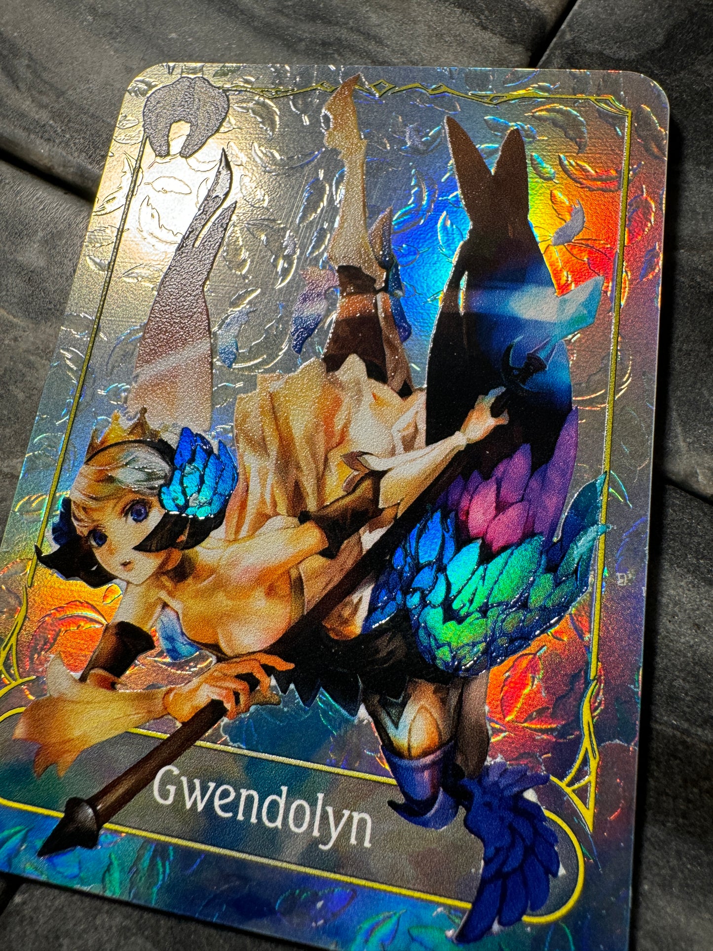 Shadowverse Full Art Textured Holographic Havencraft Odin Sphere Gwendolyn Leader Card