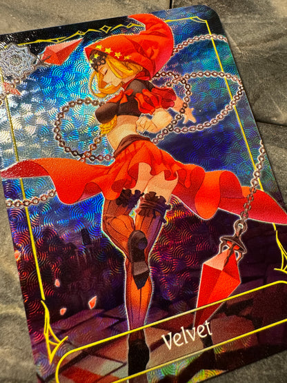 Shadowverse Full Art Textured Holographic Odin Sphere Runecraft Velvet Leader Card